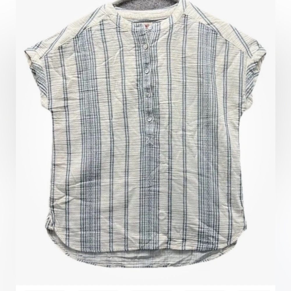 Women Blue Striped Shirt Faherty
